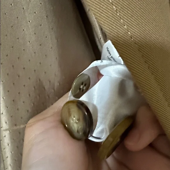 Sezane Scott Trench Coat 100% Cotton - Picture 3 of 6